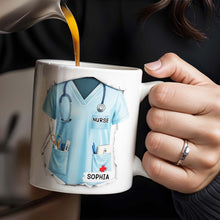 Celebrate Your Favorite Nurse, Nurse Uniform And Medical Tools - Personalized Custom Coffee Mug - GRAD283_MG