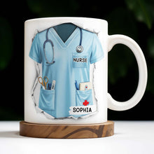 Celebrate Your Favorite Nurse, Nurse Uniform And Medical Tools - Personalized Custom Coffee Mug - GRAD283_MG