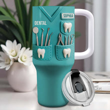 Celebrate Your Passion For Dentistry With Essential Tools - Personalized 40oz Tumbler With Straw - GRAD307_TBS