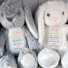 I Am Kind, I Am Smart, I Am Brave, Stuffed Bunny - Personalized Stuffed Bunny - GRK017_BUN