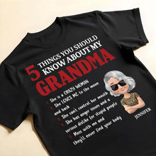 5 Things You Should Know About My Grandma, Love and Humor - Personalized Custom Unisex T-shirt, Hoodie - GRM041_BBAS