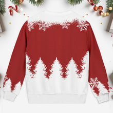 My Favorite People Call Me Grandma, Snowman and Snowflakes Design - Personalized Custom Ugly Sweatshirt, Unisex Wool Jumper  - GRM096_TWS
