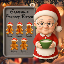 Celebrate Festive Season With Grandma And Gingerbread Cookies - Personalized Custom Wood Ornament, Custom Shaped - GRM104_WDO