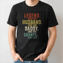 Legend, Husband, Daddy, Granpa Custom Unisex T-shirt - Personalized Custom Unisex T-shirt, Hoodie - GRP010_BBAS