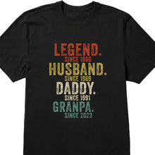 Legend, Husband, Daddy, Granpa Custom Unisex T-shirt - Personalized Custom Unisex T-shirt, Hoodie - GRP010_BBAS