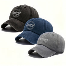 Officially Retired Not My Problem Anymore Cap - Personalized Custom Washed Denim Cap - GRP046_WDCAP