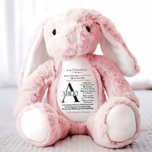 To My Grandson, Never forget that I LOVE YOU, Stuffed Bunny - Personalized Stuffed Bunny - GSN002_BUN