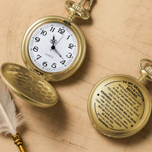 To My Grandson, Watching You Grow, Love From Grandma - Personalized Custom Pocket Watch - GSN002_GWATCH