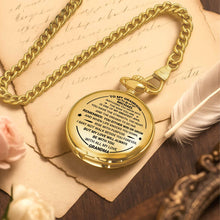 To My Grandson, Watching You Grow, Love From Grandma - Personalized Custom Pocket Watch - GSN002_GWATCH