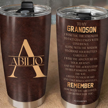 Wish You Strength and Wisdom Custom Tumbler - Personalized Custom Stainless Steel Tumbler 20oz 30oz - GSN006_TB