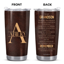 Wish You Strength and Wisdom Custom Tumbler - Personalized Custom Stainless Steel Tumbler 20oz 30oz - GSN006_TB
