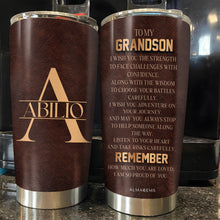 Wish You Strength and Wisdom Custom Tumbler - Personalized Custom Stainless Steel Tumbler 20oz 30oz - GSN006_TB