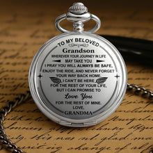 To My Beloved, Love You For The Rest Of Mine - Personalized Silver Plated Pocket Watch - GSN016_SWATCH