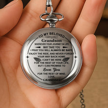 To My Beloved, Love You For The Rest Of Mine - Personalized Silver Plated Pocket Watch - GSN016_SWATCH