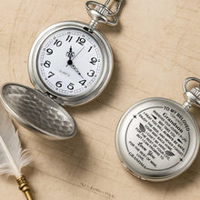 To My Beloved, Love You For The Rest Of Mine - Personalized Silver Plated Pocket Watch - GSN016_SWATCH