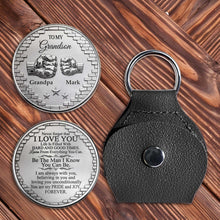 To My Grandson Never Forget That I Love You Fist Bump Pocket Hug - Personalized Custom Pocket Hug - GSN078_HTOK