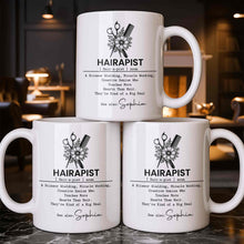 Hairapist Scissor Wielding Miracle Working Creative Genius Flower Scissors Comb - Personalized Custom Coffee Mug - HAIR019_MG