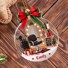Good Hair Day Everyday With Salon Chair And Hairdresser Tools - Personalized Custom Acrylic Ornament, Christmas Gift - HAIR172_ACO
