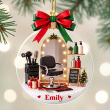 Good Hair Day Everyday With Salon Chair And Hairdresser Tools - Personalized Custom Acrylic Ornament, Christmas Gift - HAIR172_ACO
