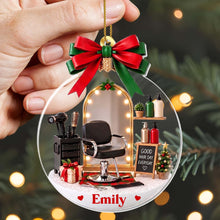 Good Hair Day Everyday With Salon Chair And Hairdresser Tools - Personalized Custom Acrylic Ornament, Christmas Gift - HAIR172_ACO