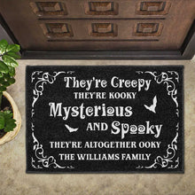 Creepy Kooky Mysterious Spooky Halloween Doormat - Personalized Custom Doormat - HALW026_DRM