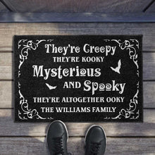 Creepy Kooky Mysterious Spooky Halloween Doormat - Personalized Custom Doormat - HALW026_DRM