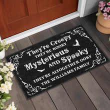 Creepy Kooky Mysterious Spooky Halloween Doormat - Personalized Custom Doormat - HALW026_DRM