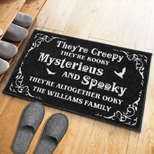 Creepy Kooky Mysterious Spooky Halloween Doormat - Personalized Custom Doormat - HALW026_DRM