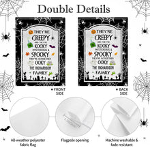 Creepy Kooky Mysterious & Spooky Family Flag - Personalized Flag - HALW027_GAF