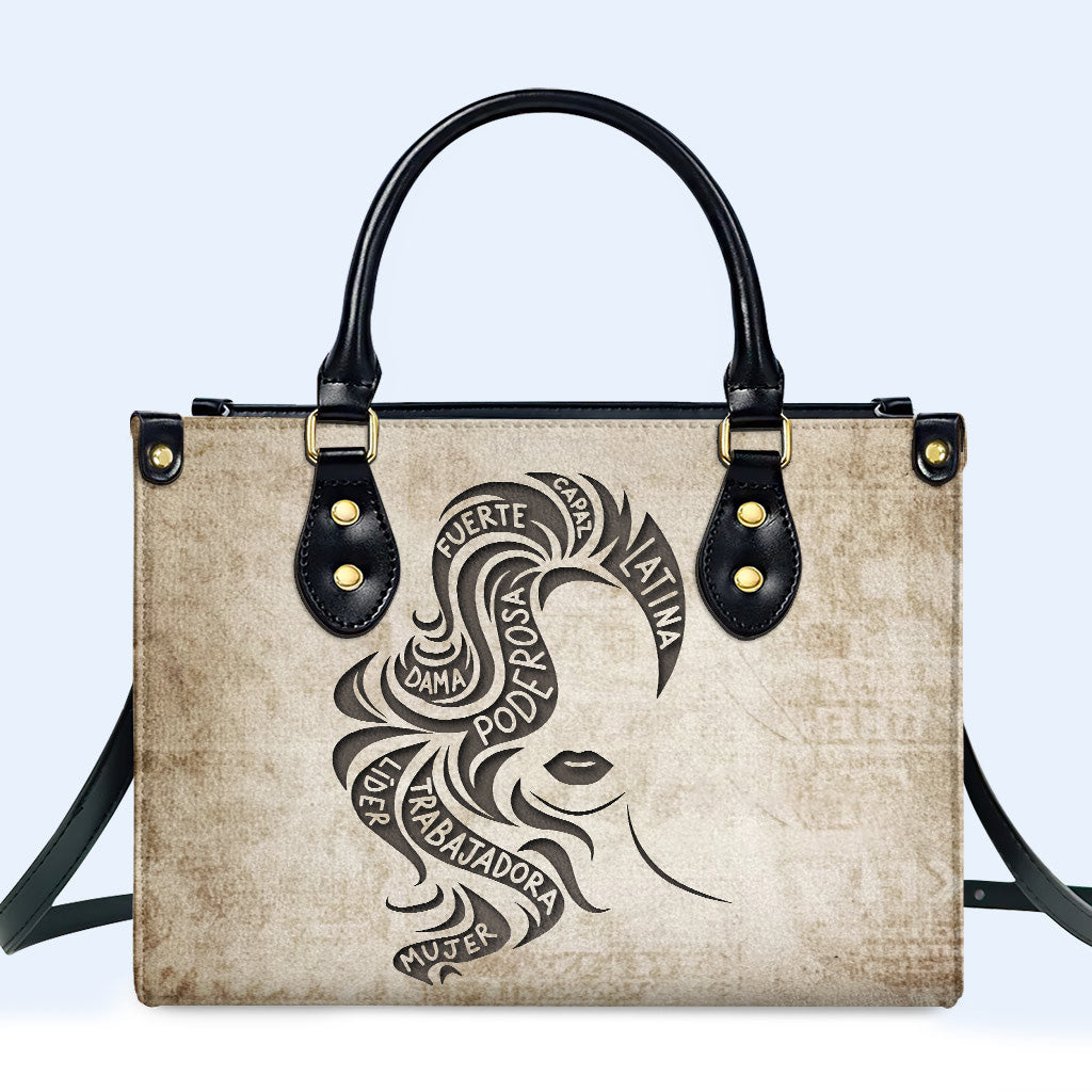 Latina Girl - Personalized Custom Leather Handbag - HG36