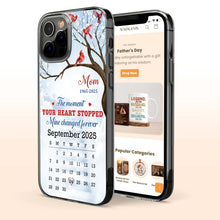The Moment Your Heart Stopped, Memorial Cardinal Design - Personalized Clear Phone Case - HME341_PHC