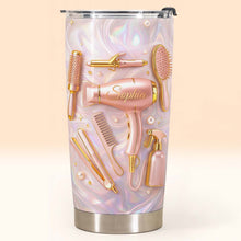 Hair Stylist Life Is Beautiful With Hair Dryer And Tools - Personalized Custom Stainless Steel Tumbler 20oz 30oz - HOB119_TB
