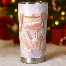 Hair Stylist Life Is Beautiful With Hair Dryer And Tools - Personalized Custom Stainless Steel Tumbler 20oz 30oz - HOB119_TB