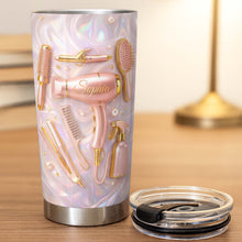 Hair Stylist Life Is Beautiful With Hair Dryer And Tools - Personalized Custom Stainless Steel Tumbler 20oz 30oz - HOB119_TB