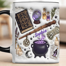 Embrace Your Inner Magic Cauldron And Witchy Essentials - Personalized Custom Accent Mug - HOB141_AMUG