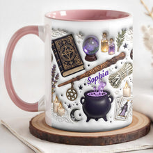 Embrace Your Inner Magic Cauldron And Witchy Essentials - Personalized Custom Accent Mug - HOB141_AMUG