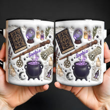 Embrace Your Inner Magic Cauldron And Witchy Essentials - Personalized Custom Accent Mug - HOB141_AMUG