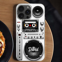 Retro Boombox Vibes For The Ultimate Music Lover Cassette Speaker Design - Personalized Clear Phone Case - HOB155_PHC