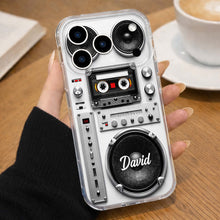 Retro Boombox Vibes For The Ultimate Music Lover Cassette Speaker Design - Personalized Clear Phone Case - HOB155_PHC