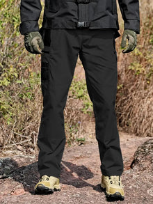 Men’s Waterproof Tactical Work Pants – Multi-Pocket Outdoor Hiking & Casual Pants
