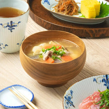 Handcrafted Cherry Wood Large Miso Soup Bowl