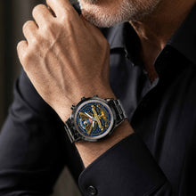 United States Of America Anniversary Eagle And Liberty Bell - Personalized Custom Men's Watch - INDE458_CUMWA