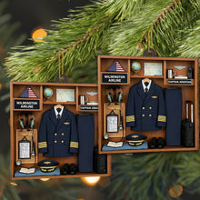 Proud Moment For Our Captain, Airline Uniform And Travel Essentials - Personalized Custom Wood Ornament, Custom Shaped - JBS042_WDO