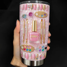 Stay Fabulous With A Touch Of Sparkle Nails And Manicure Tools - Personalized Custom Stainless Steel Tumbler 20oz 30oz - JBS130_TB