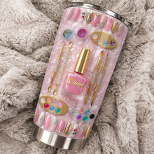 Stay Fabulous With A Touch Of Sparkle Nails And Manicure Tools - Personalized Custom Stainless Steel Tumbler 20oz 30oz - JBS130_TB