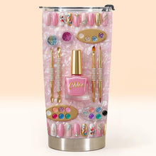 Stay Fabulous With A Touch Of Sparkle Nails And Manicure Tools - Personalized Custom Stainless Steel Tumbler 20oz 30oz - JBS130_TB