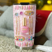 Stay Fabulous With A Touch Of Sparkle Nails And Manicure Tools - Personalized Custom Stainless Steel Tumbler 20oz 30oz - JBS130_TB