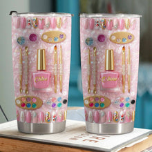 Stay Fabulous With A Touch Of Sparkle Nails And Manicure Tools - Personalized Custom Stainless Steel Tumbler 20oz 30oz - JBS130_TB