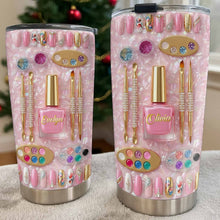 Stay Fabulous With A Touch Of Sparkle Nails And Manicure Tools - Personalized Custom Stainless Steel Tumbler 20oz 30oz - JBS130_TB
