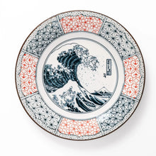 Blue Hokusai Wave Dinner Plate